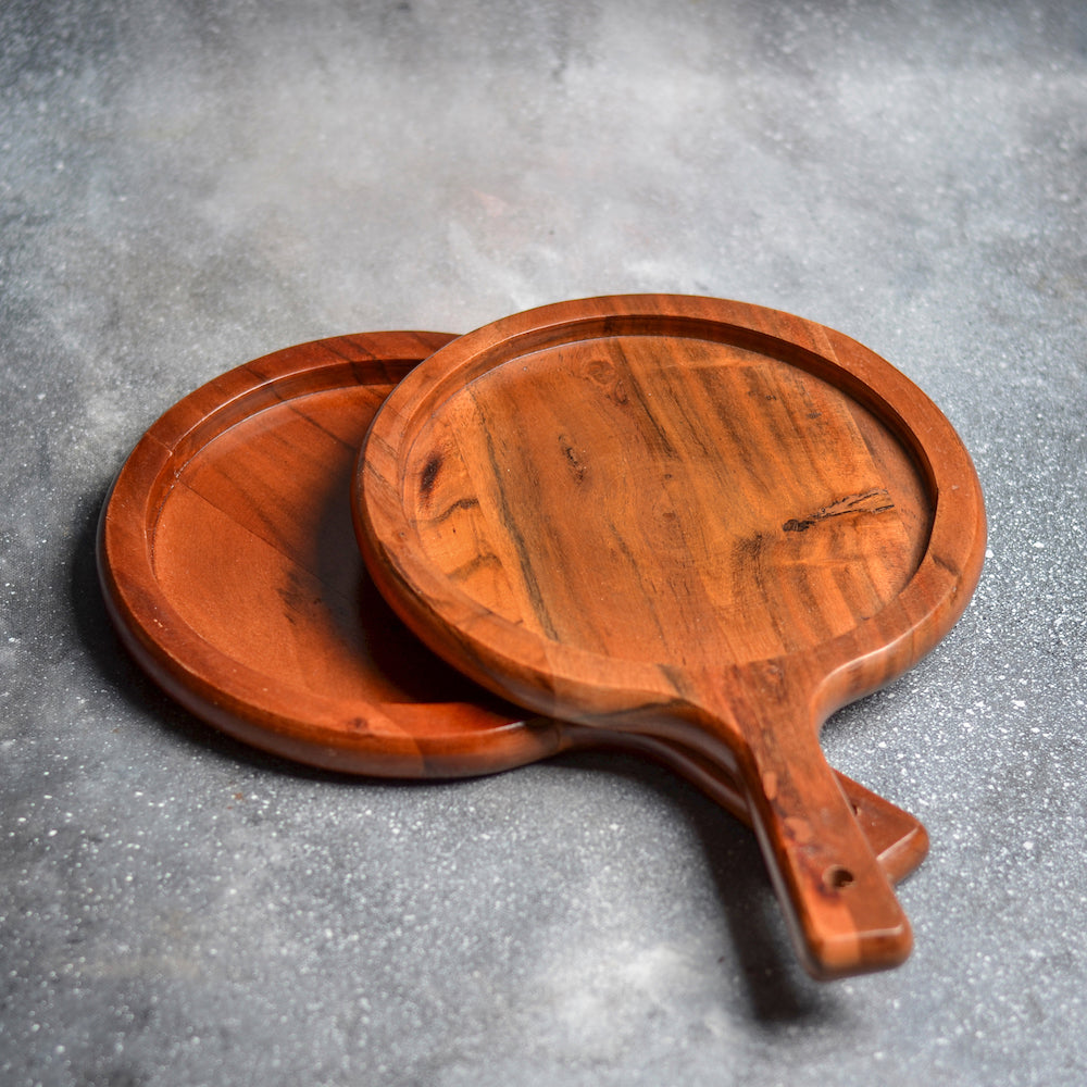 Handmade Wooden Pizza Tray – Barkaat Impex